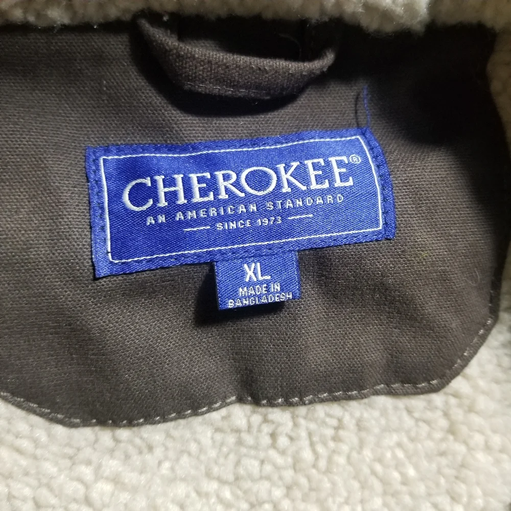 NWT CHEROKEE MEN'S BROWN COAT SIZE XL- SEE FULL DESCRIPTION